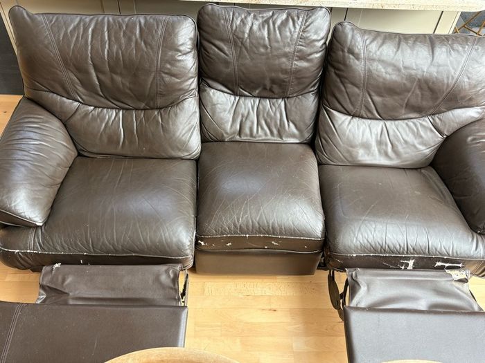 Free 3 Seat recliner sofa