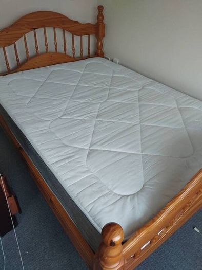 double bed and mattress