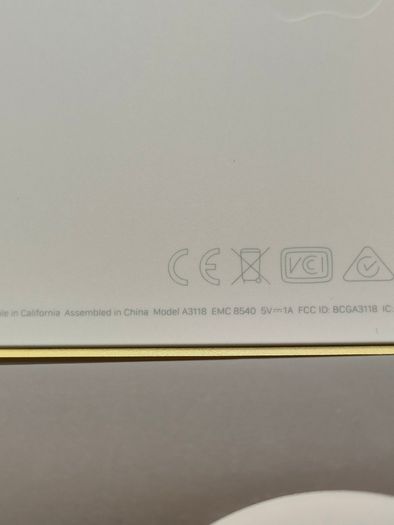Apple Magic Keyboard (A3118) - with Touch ID - for Mac Models Silicon (QWERTY English) Yellow / Gold (Original/ Brand New)
