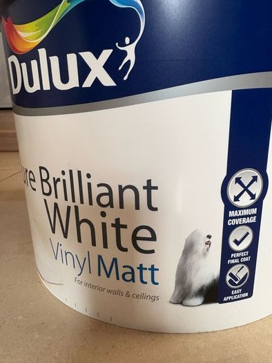 Dulux Vinyl Matt Pure Brilliant White 10L