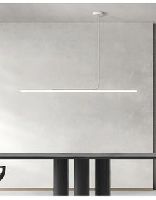 Minimalist modern Long LED pendant light