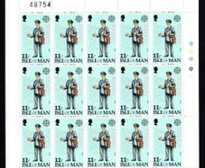1979 Isle of Man Europa Communications Commemorative Stamp Sheetlets Mint Never Hinged (MNH)