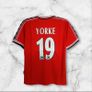 Man Utd (retro) (yorke 19) Jersey ,size : L . Image 2