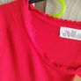 Red knitted short sleeve top fits size SM new Image 2