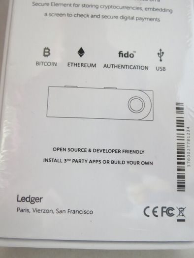 NEW >> Ledger Nano S - Cryptocurrency hardware wallet