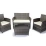 Lakeside 4 Seater Garden Furniture Set Outdoor Sofa & Armchairs with Table Patio Terrace Ireland Image 2