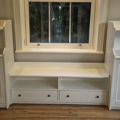 IKEA Hauga Cabinets x 2 and Media Cabinet