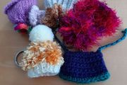 Woolly hat keyrings