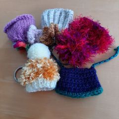 Woolly hat keyrings