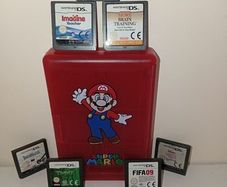 Super Mario NINTENDO Ds Game Case Plus 10 Loose Games Inc Mario Kart Tmnt Sims 2 Etc All Working