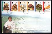 2001 Isle of Man Europa. Water, a natural treasure, Local Dishes prepared by Kevin Woodford Commemorative Stamps First Day Cover (FDC)