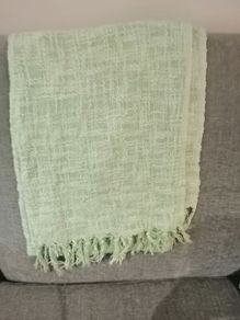 New cotton handwoven wide scarf/shawl
