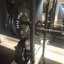 Mint condition - amazing heavy duty black squat rack with almost brand new Rock Solid barbell and bumper plates - a must see!!! Image 8