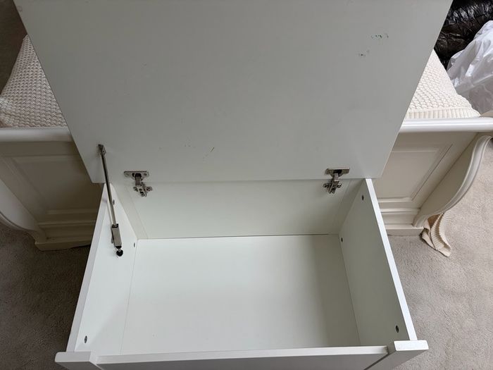 Mamas & Papas White Wooden Toy Box / Storage Trunk