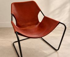 Designer Armchair, Objekto Paulistano, Red Leather