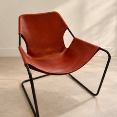 Designer Armchair, Objekto Paulistano, Red Leather