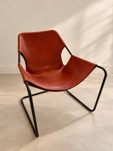 Designer Armchair, Objekto Paulistano, Red Leather