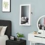 Stylish jewelry cabinet hanging  hanging, jewelry cabinet, wall mirror for hanging, with door and magnetic closure, wall mounting, with mirror, for wall 67x37x10.5 cm White Image 2