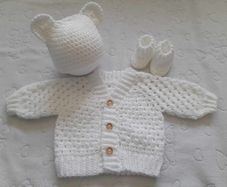 Handmade baby cardy sets newborn and 0-3 months