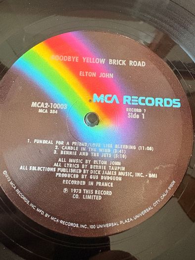 Elton John - Goodbye Yellow Brick Road (First Press / USA)