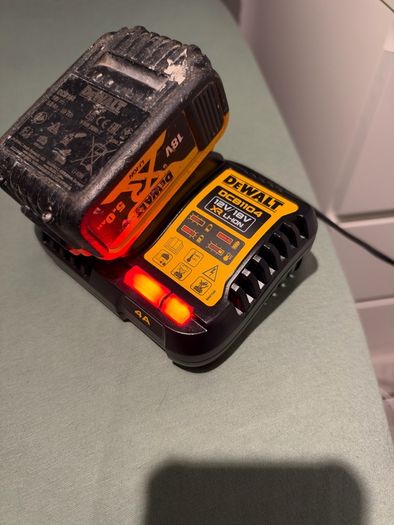 new charger and battery  5 amp