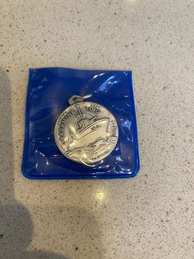 Italian Army Medal Minesweeper Ship Timo