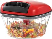 Manual Pull Food Chopper, Hand Pull String Onion Chopper Dicer for Kitchen, Easy Cleaning food Chopper for Vegetables, Fruits (500 ML)