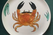 Very Large Hand Painted Poole Pottery plate