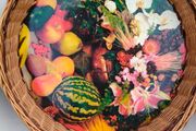 Vintage Large Round Basket