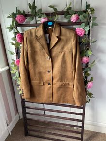 blazer Bnwt H&M size small tan suede effect jacket