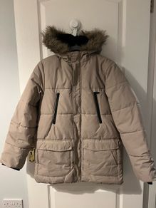 Longline Puffer Jacket with Hood