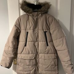 Longline Puffer Jacket with Hood