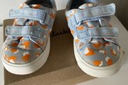 Clarks City Bright T light blue unisex canvas runners 6.5F