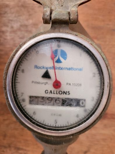 Vintage Rockwell Brass Water Meter