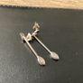 Long  Earrings, 925 Silver  vintage Image 2
