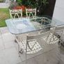 Garden table, 4 chairs, cast iron Image 7