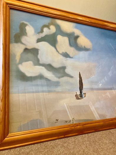 Large framed Salvador Dali print