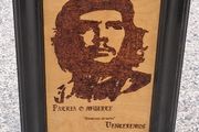 Original Pyrography of Che Guevara