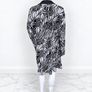 Pre Owned Primark Monochrome Tropical Leaf Print Beach Cover-Up Image 3