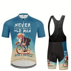 Funny Men's Cycling Jersey 2pcs Set