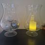 2 Large Delicate Glass Vases Image 5