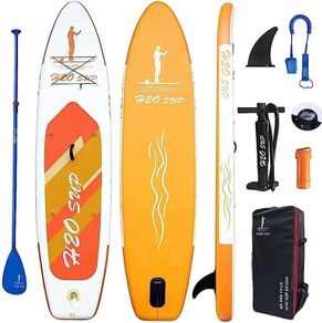 Inflatable Stand Up Paddle Board 10.6 10 x 30 x 6 Inch with Premium SUP Paddle Board Accessories & Backpack, Ultra-Light, Wide Stable Design, Non-Slip Deck for Youth & Adults (FREE SHIPPING)