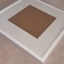 Large white real-wood frame Image 6