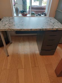 Ikea desk with drawer unit