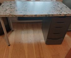 Ikea desk with drawer unit