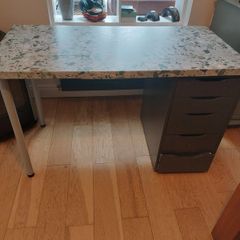 Ikea desk with drawer unit