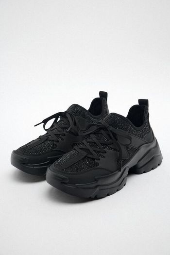 Zara Rhinestones Trainers