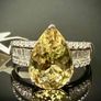 Diamond 950 Platinum AAA Turkizite & Diamond Statement Ring Image 5