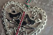 Newbridge Silverware Love Birds Christmas Tree Decoration