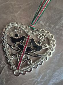 Newbridge Silverware Love Birds Christmas Tree Decoration